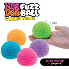 Nee Doh Fuzz Ball Wonder Waves Sensory Fidget Squeeze Squishy Stress Relievers