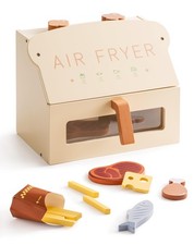 Wooden Toy Air Fryer for Kids, Play Kitchen Accessories, Wooden Kitchen Play ...