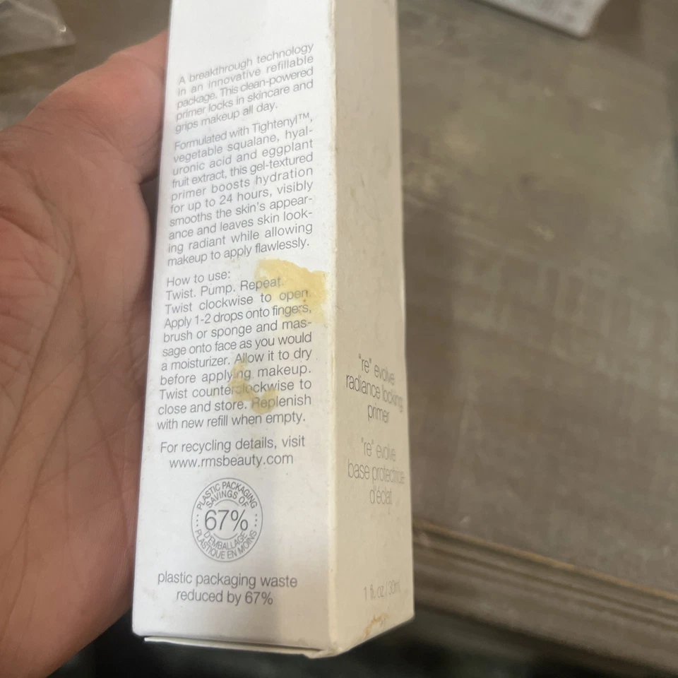 RMS Beauty ReEvolve Radiance Locking Primer  30 ml / 1.01 oz New in Box - Image 2 of 4