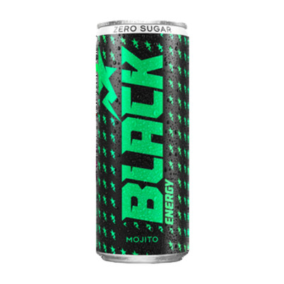 5901861002521 Black Energy Zero Sugar Mojito Flavour 250 ml 
