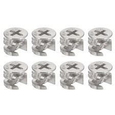 8pcs Cam Lock Nut for Furniture 11.8x9.9mm Joint Connector Locking Nuts