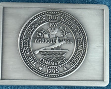 State of Tennessee Belt Buckle Official Seal 1796 Agriculture Commerce 2.5" x 2"