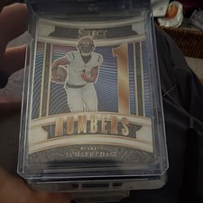 Panini 2025 Select Numbers Ja'Marr Chase #3 Insert Bengals NFL Football Card