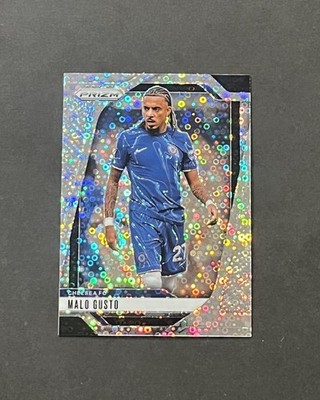 2024-25 Panini Prizm EPL #96 Malo Gusto Silver Disco Breakaway Prizm