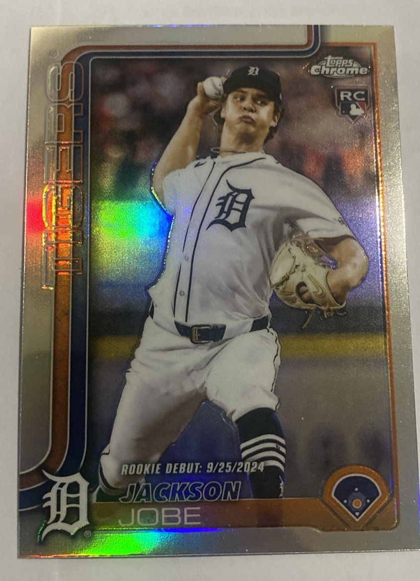 2025 TOPPS CHROME Update  BASEBALL REFRACTOR JACKSON JOBE Rookie Debut