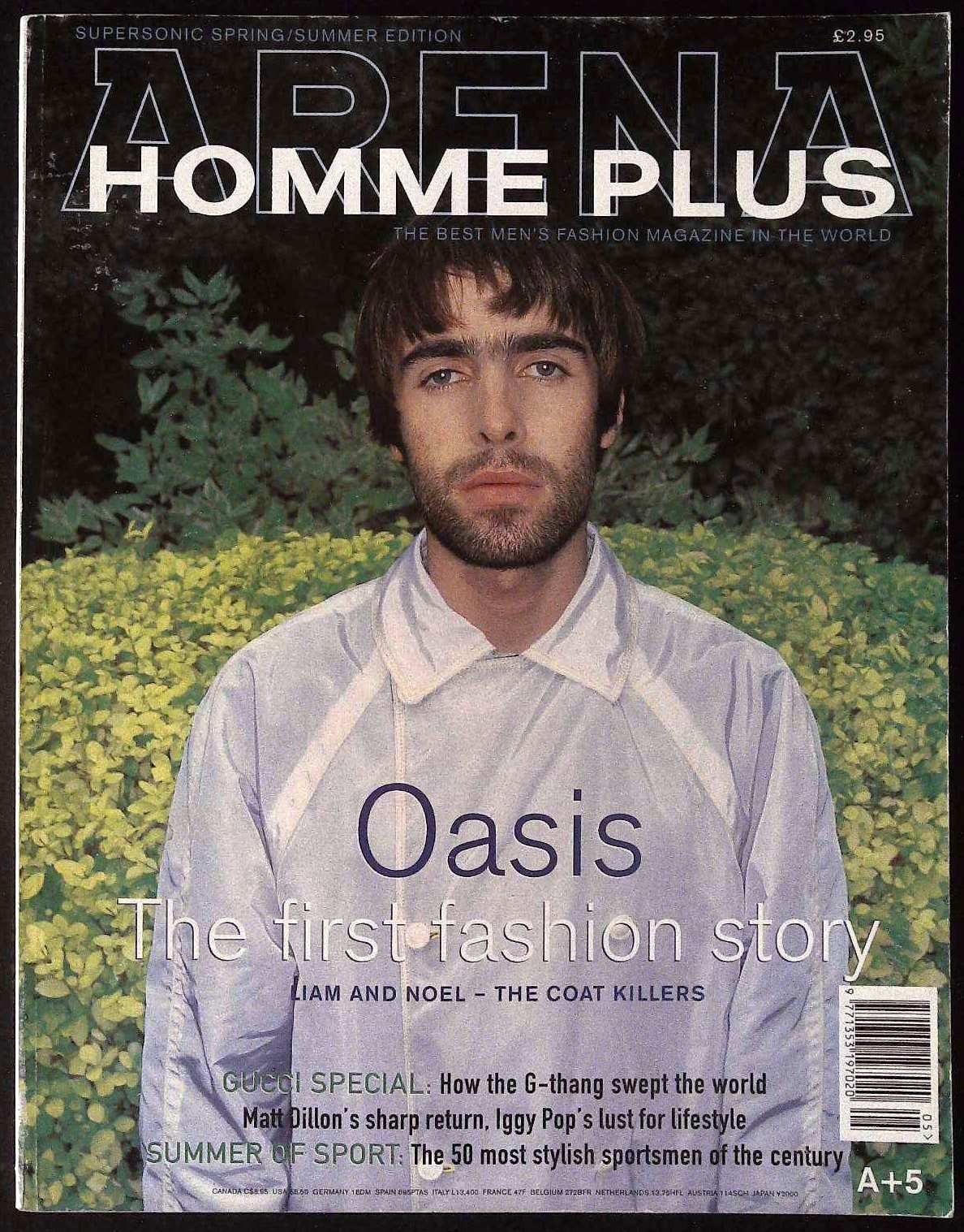 ARENA HOMME PLUS #5 S/S 1996 OASIS Liam & Noel Gallagher IGGY POP Matt Dillon VG