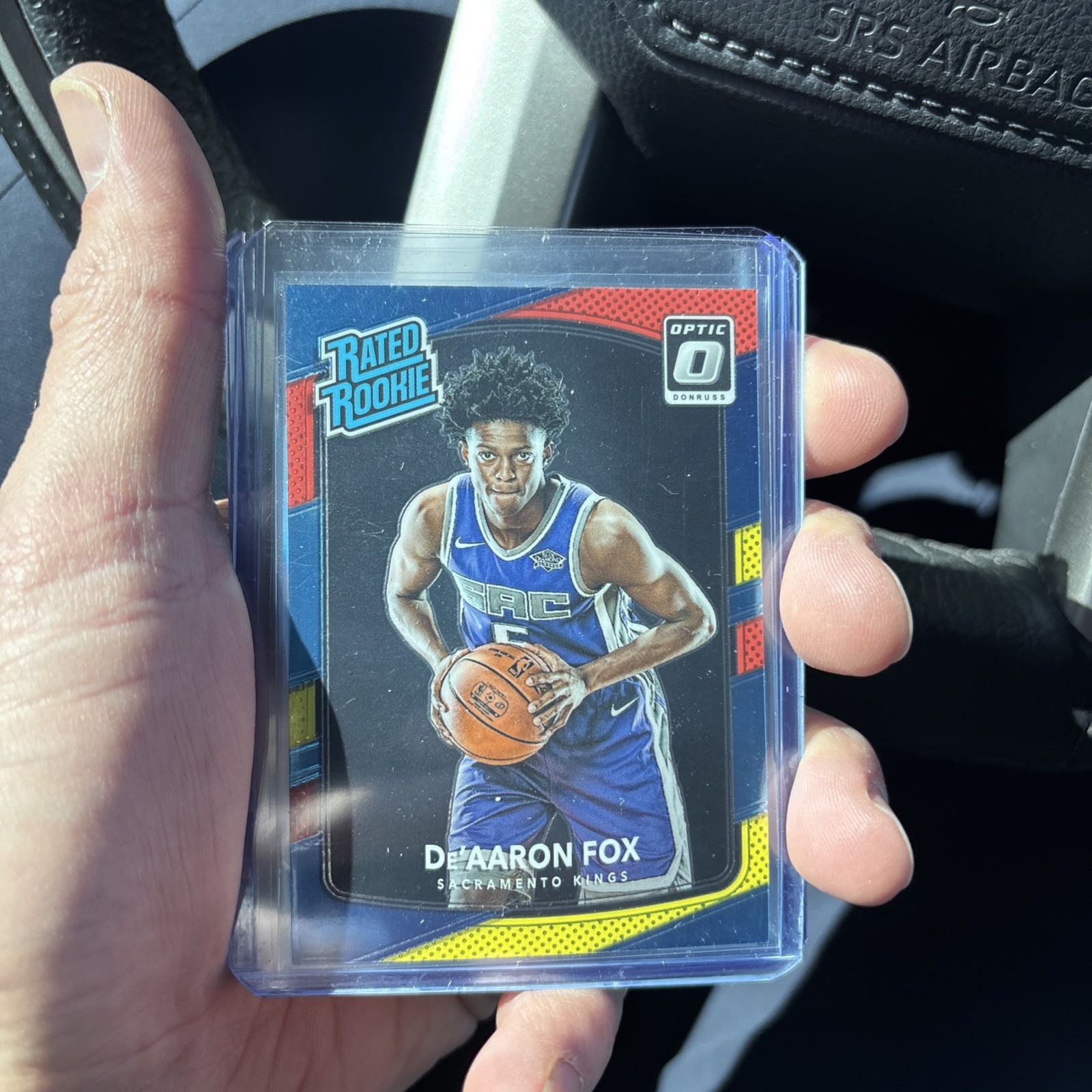2017-18 Panini Donruss Optic - Rated Rookie De'Aaron Fox #196 Red & Yellow (RC)