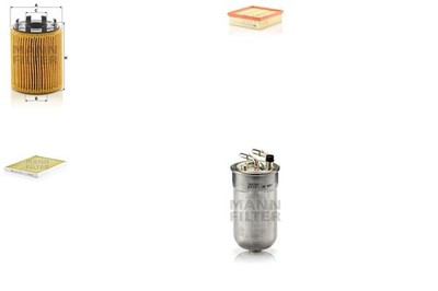 Inspektionspaket Filtersatz XL MANN-FILTER Leitungsfilter Filtereinsatz für OPEL