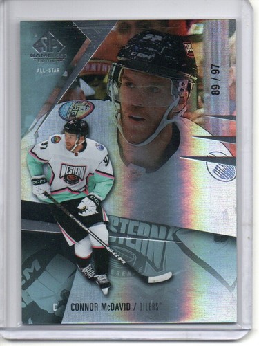 2023-24 Upper Deck SP Game Used True Base Connor McDavid #/97 Oilers