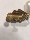 Napier Clip On W/ Screw Back Faux Pearl Drop Dangle Gold Tone Earrings — photo 5