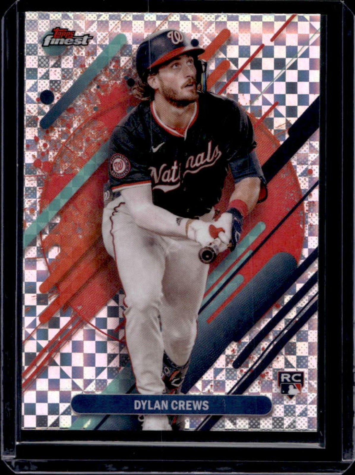 2025 Finest Dylan Crews Rare RC X-Fractor Rookie #280 Nationals