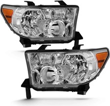 2007-2013 Toyota Tundra 2008-2017 Sequoia Chrome Housing OE Style Headlights Hea