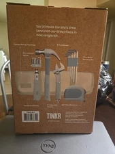 TINKR Home Essentials Tool Kit - Hammer, Screwdriver, Tape Measure | Compactt...