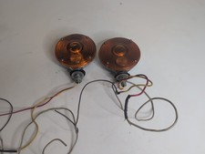 Yankee Turnflex Sae 1st-66 631 No. 1 Vintage Signal Light Pair Lot Of 2 Amber Yankee Turnflex Sae 1st-66 631 No. 1 Vintage Signal Light Pair Lot Of 2 Amber