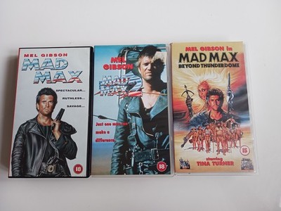 Mad Max Trilogy VHS Set (1 3) Mel Gibson Road Warrior Thunderdome Warner Bros