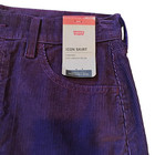NWT 28 6 Levi's Icon Skirt Purple Mid Rise A-line Corduroy Mini Skirt NEW — photo 6