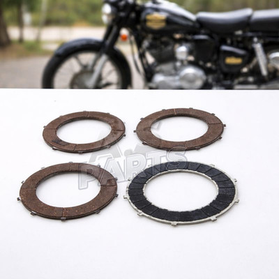 Clutch Friction Plate Set of 4 Units Fits Royal Enfield Bullet
