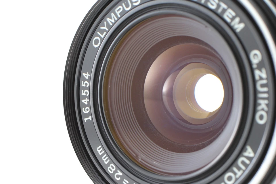 Tarifa gratuita de EE. UU. [CLA'd casi como nueva] Lente Olympus OM G. Zuiko 28 mm f/3,5 de JAPÓN Foto 4 de 4