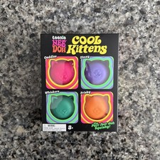NeeDoh Cool Kittens 4-Pack Squishy Cats Sensory Fidget Toy TikTok Viral NEW