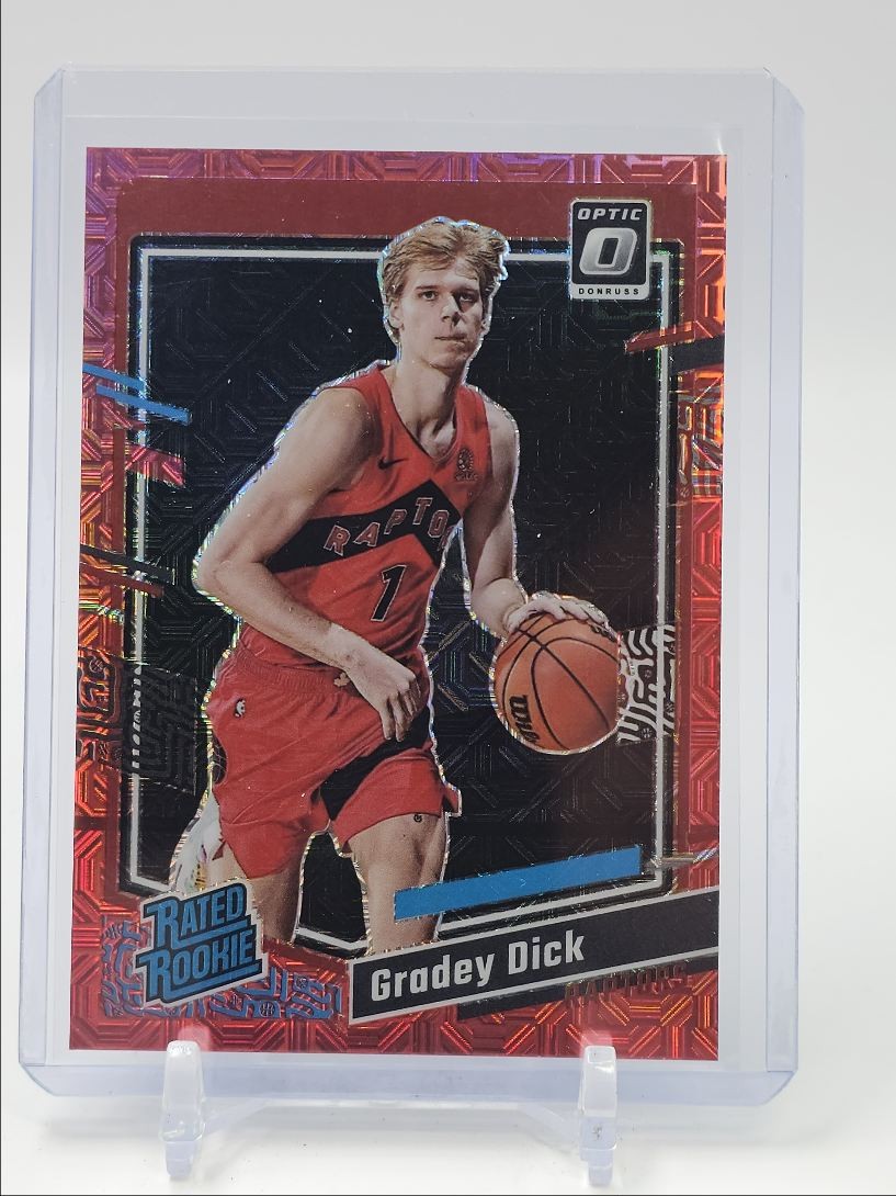 GRADEY DICK 2023-24 DONRUSS OPTIC RATED ROOKIE RED CHOICE PRIZM RC /88 Q2491