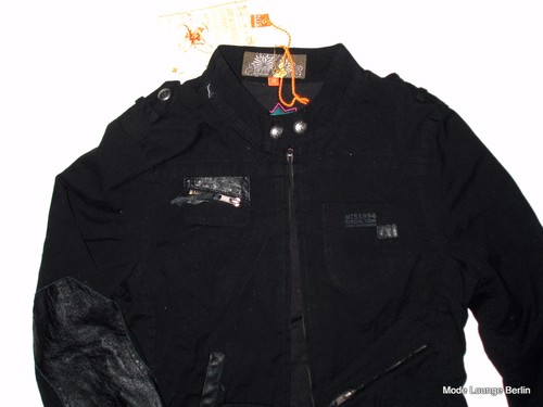 NTS not the same Jacke schwarz black jacket black 38 M, NEU Baumwolle cotton - Picture 2 of 6