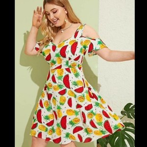 plus size pineapple dress