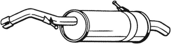 BOSAL 190-179 End Silencer for CITROËN,PEUGEOT
