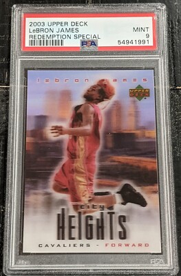 2003 Upper Deck LeBron James Redemption Special PSA 9 MINT