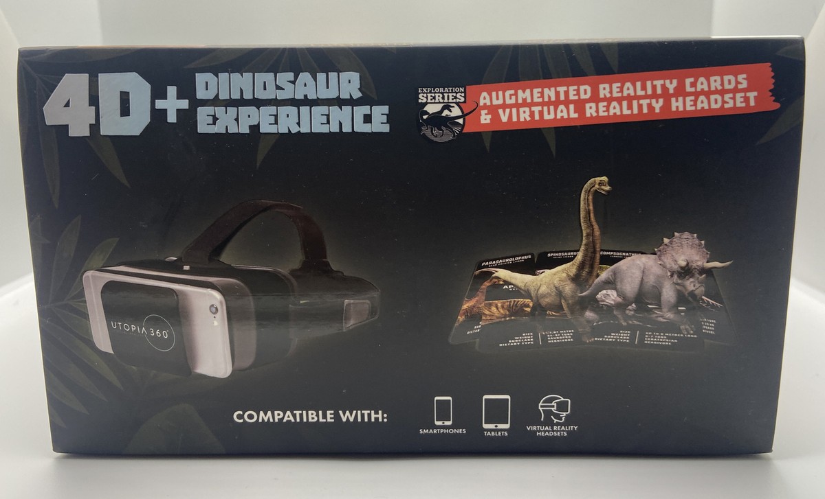 4d Dinosaur Experience Augmented Reality Cards VR Headset for