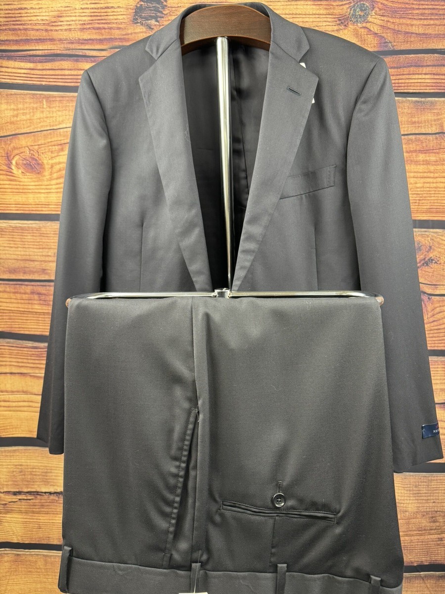 Brooks Brothers Estrato X Trabaldo Togna 1840 Suit Blue 38R 42W 2