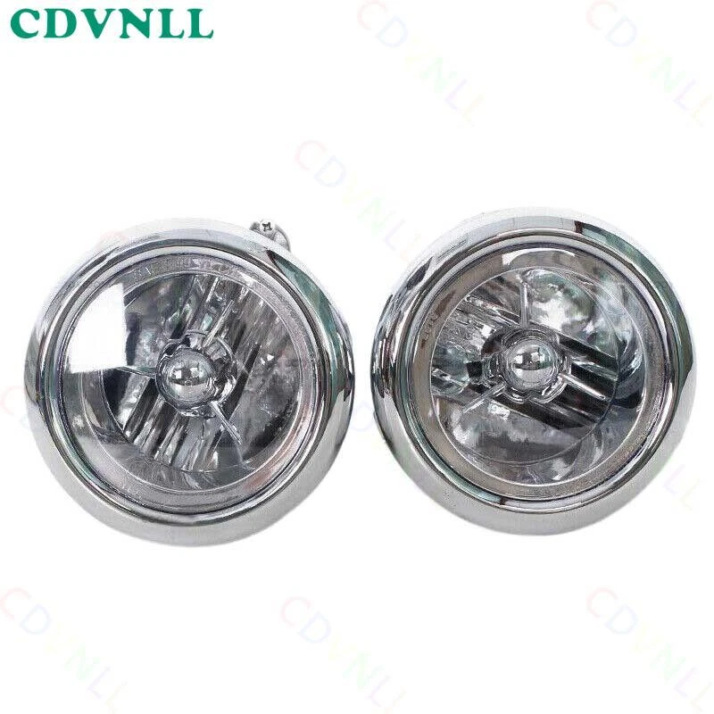 Par de faros antiniebla transparentes con bombilla para parachoques delantero Hyundai Santa Fe 2001-2006 Foto 2 de 4