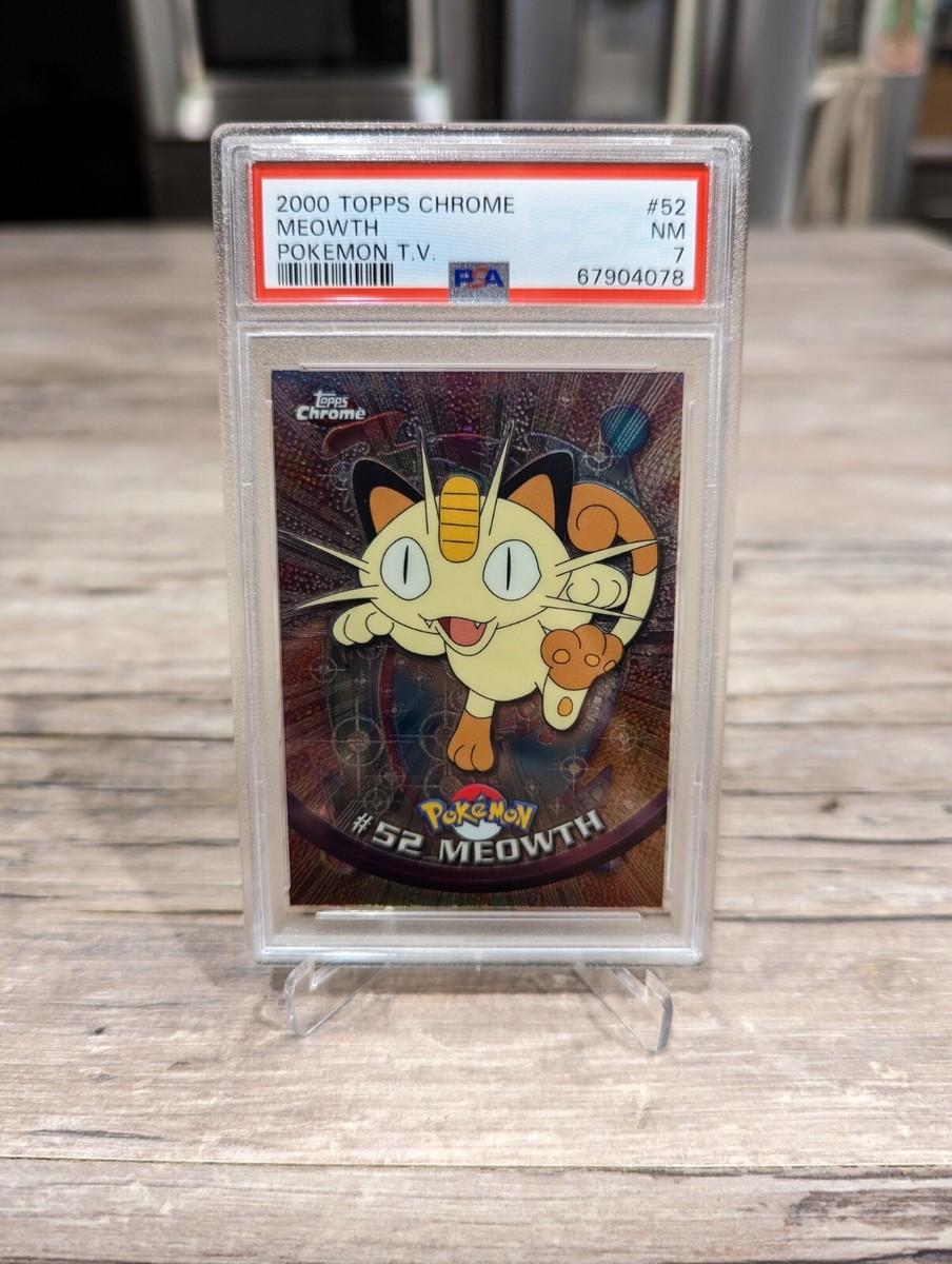 PSA 7 Pokemon Topps Chrome Meowth Pokemon T.V | eBay