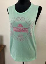 Stage Coach Tank Top Green Shirt Women’s Medium Country Music Festival Rodeo