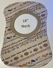 Bib 18" Neck Pull Over Head T-Shirt Special Needs Drool Cotton Polyester Blend