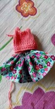 Gonna a fiori e top fucsia per bambole mini Furga Lisa e Lucia & C.