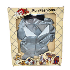 VINTAGE 1986 TONKA POUND PUPPIES FUN FASHIONS WEDDING GROOM SILVER OUTFIT IN BOX