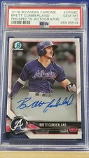 Brett Cumberland - 2018 Bowman Chrome Autograph  PSA 10  