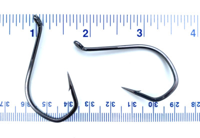 50 VMC 7115BN Black Nickel Tech Set Barbarian Live Bait Octopus Hooks - size 6/0