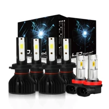 Para For BMW 328i 2007-2016 Kit de faros LED + luces antiniebla Combo H7+H7+H11