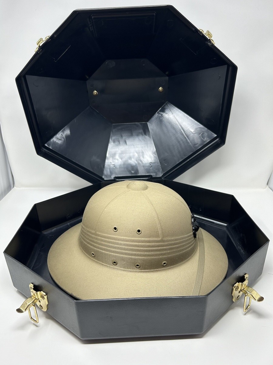 VTG Original U.S. Vietnam War USMC Rigid Pressed Fiber Sun Helmet