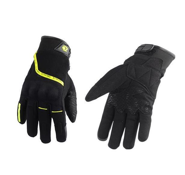 Gants GT220 Lanz noir et jaune fluo en taille XL homologués EPI KP1 pour motards