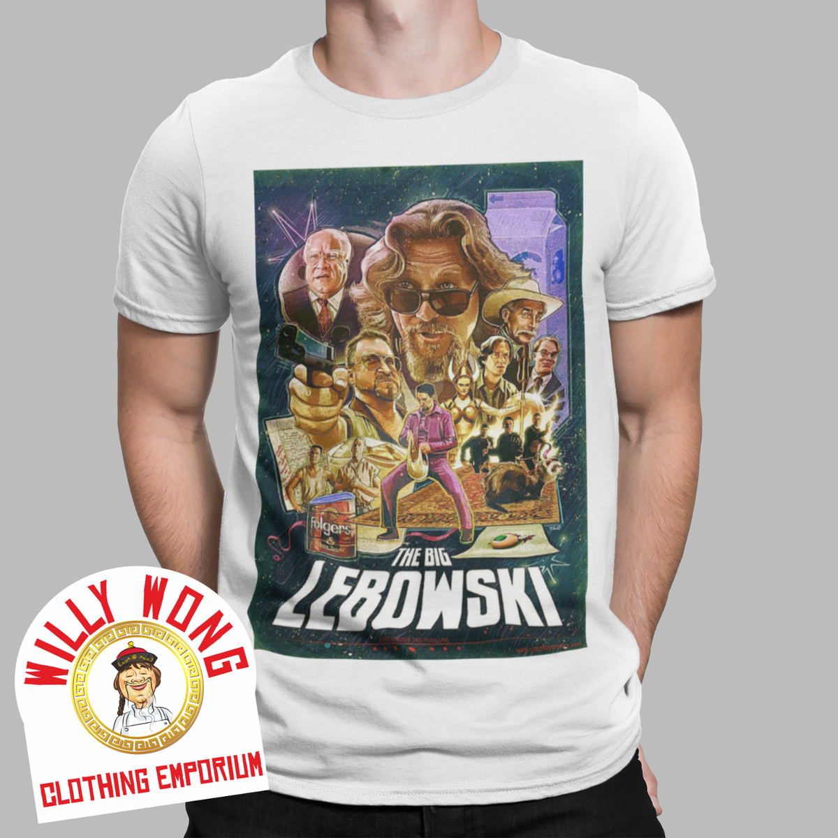 Big Lebowski T-Shirt Dude Retro Movie Tee Classic Vintage Gift 