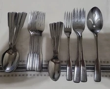 ONEIDA FRIENDSHIP 21 Pc Spoon Fork Wm ROGERS Stainless Flatware American Ballad
