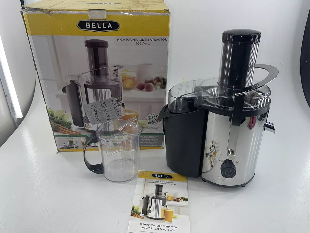 BELLA-High Power JUICE Extractor- 2 speeds-easy clean-dishwasher-Black  829486138430