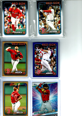 2024 Topps Baseball Series 1 & 2 Boston Red Sox Team Set (31) Base Cards +WOW+