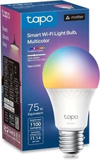 Tapo TP-Link 1100 Lumens Smart Light Bulb–RGBW, Matter-Certified, Voice Control