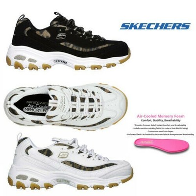 skechers d'lites 3 womens silver
