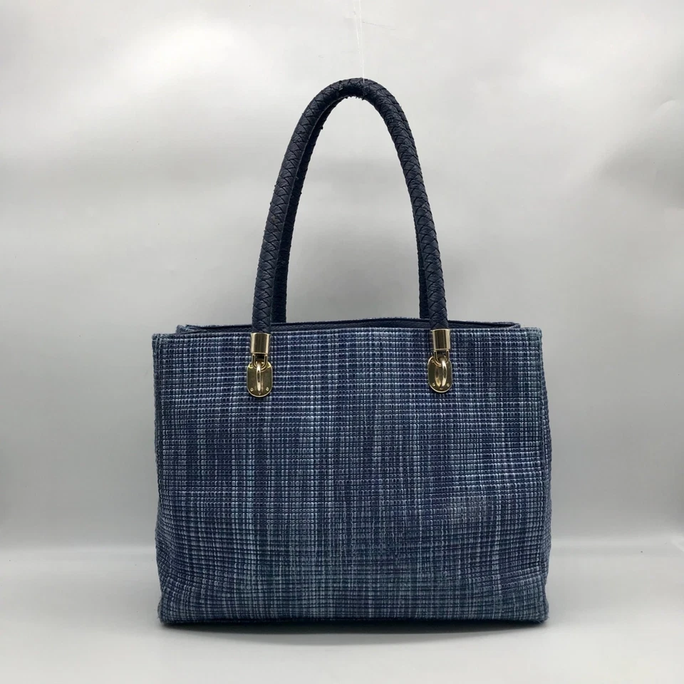 Сумка с короткими ручками Cole Haan Blue Straw Benson - Изображение 2 из 4