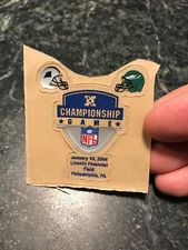 2004 NFC Championship MINI HELMET DECAL Rare NFL HTF Eagles Panthers 3” Lincoln