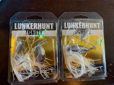 Lunkerhunt Ignite 1/2oz fishing bait/lure Lot x2pk Impact Series IMSBW07 - Ghost